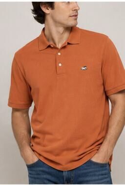 Britches Great Outdoors Mens S Polo Shirt Orange Warthog Logo 100% Cotton